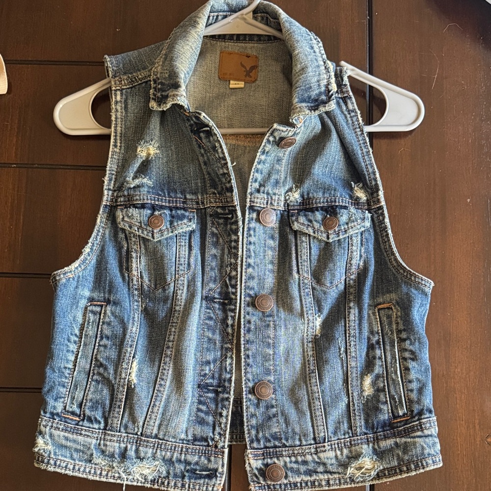 American Eagle Outfitters Blue Denim Jacket